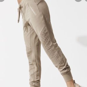 Alo moto sweatpants gravel